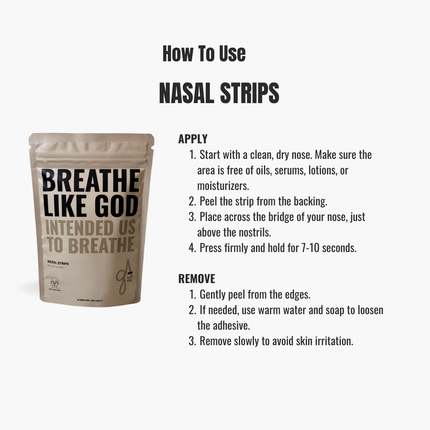Breathe like God nasal strips